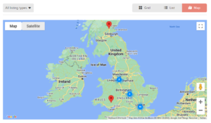 Naked Cleaners UK Map